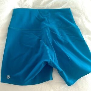 Lululemon Wunder Train High-Rise Short 4" Hawaiian Blue